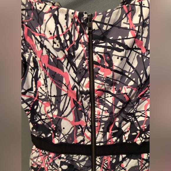 Milly Paint Splatter Sheath Dress - Picture 4 of 4